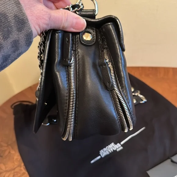 Jerome Dreyfuss Black Lambskin Bobi Bag - Picture 5 of 7